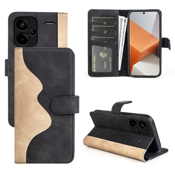 Caja del teléfono de cuero con tapa horizontal con costuras, For Xiaomi 17 Ultra, For Redmi Note 15 Pro 4G Global 163.2mm, For Xiaomi 17 Pro Max, For Redmi Note 15 Pro 5G Global 163.6mm, For Xiaomi 17 Pro, For Xiaomi 17, For Xiaomi 14T Pro             ...
