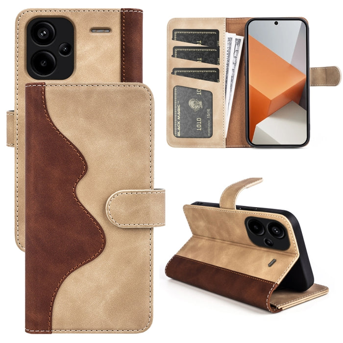 Caja del teléfono de cuero con tapa horizontal con costuras, For Xiaomi 17 Ultra, For Redmi Note 15 Pro 4G Global 163.2mm, For Xiaomi 17 Pro Max, For Redmi Note 15 Pro 5G Global 163.6mm, For Xiaomi 17 Pro, For Xiaomi 17, For Xiaomi 14T Pro             ...