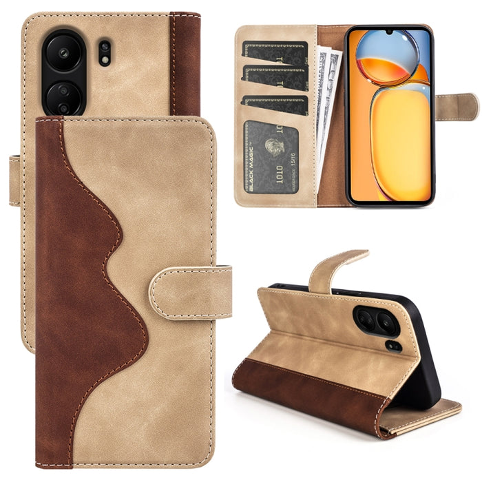 Caja del teléfono de cuero con tapa horizontal con costuras, For Xiaomi 17 Ultra, For Redmi Note 15 Pro 4G Global 163.2mm, For Xiaomi 17 Pro Max, For Redmi Note 15 Pro 5G Global 163.6mm, For Xiaomi 17 Pro, For Xiaomi 17, For Xiaomi 14T Pro             ...