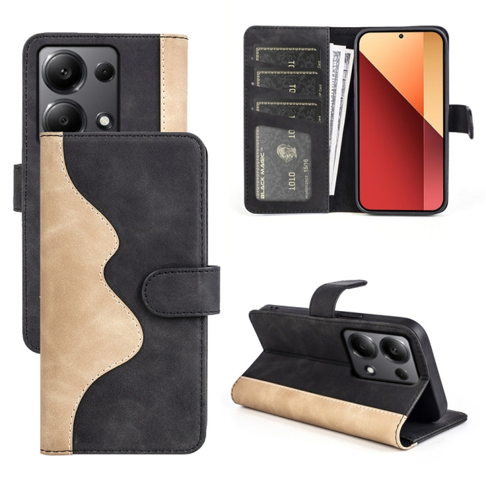 Caja del teléfono de cuero con tapa horizontal con costuras, For Xiaomi 17 Ultra, For Redmi Note 15 Pro 4G Global 163.2mm, For Xiaomi 17 Pro Max, For Redmi Note 15 Pro 5G Global 163.6mm, For Xiaomi 17 Pro, For Xiaomi 17, For Xiaomi 14T Pro             ...