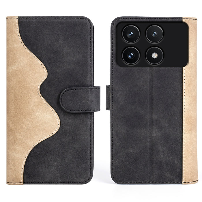 Caja del teléfono de cuero con tapa horizontal con costuras, For Xiaomi Redmi K70, For Xiaomi 13T, For Redmi Note 15 Pro+ 5G Global 163.3mm, For Redmi Note 15 4G / 5G EU 164mm