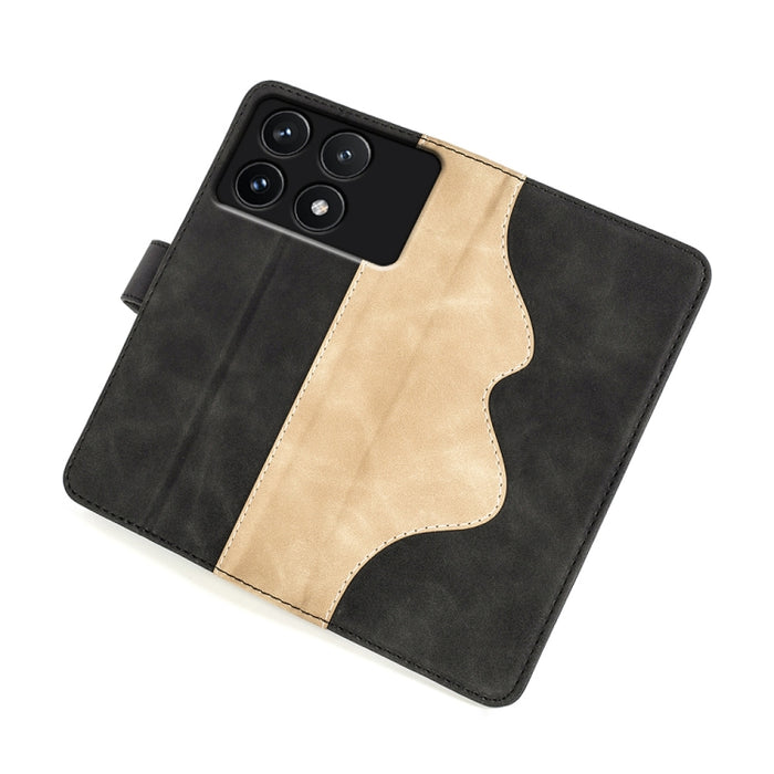 Caja del teléfono de cuero con tapa horizontal con costuras, For Xiaomi Redmi K70, For Xiaomi 13T, For Redmi Note 15 Pro+ 5G Global 163.3mm, For Redmi Note 15 4G / 5G EU 164mm