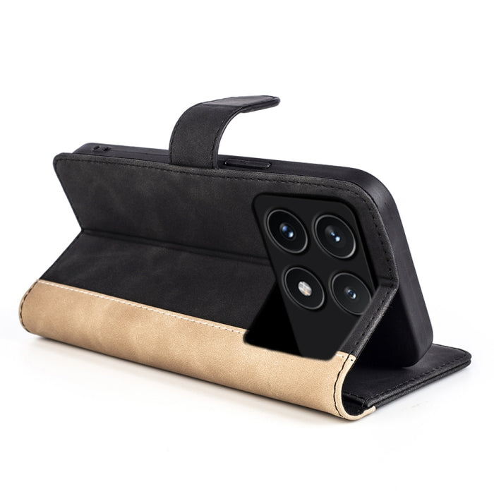 Caja del teléfono de cuero con tapa horizontal con costuras, For Xiaomi Redmi K70, For Xiaomi 13T, For Redmi Note 15 Pro+ 5G Global 163.3mm, For Redmi Note 15 4G / 5G EU 164mm