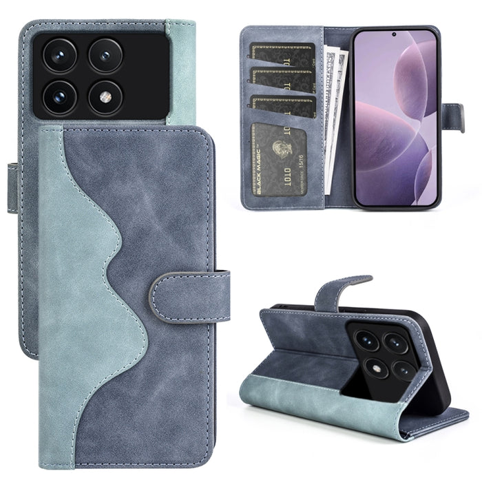 Caja del teléfono de cuero con tapa horizontal con costuras, For Xiaomi Redmi K70, For Xiaomi 13T, For Redmi Note 15 Pro+ 5G Global 163.3mm, For Redmi Note 15 4G / 5G EU 164mm