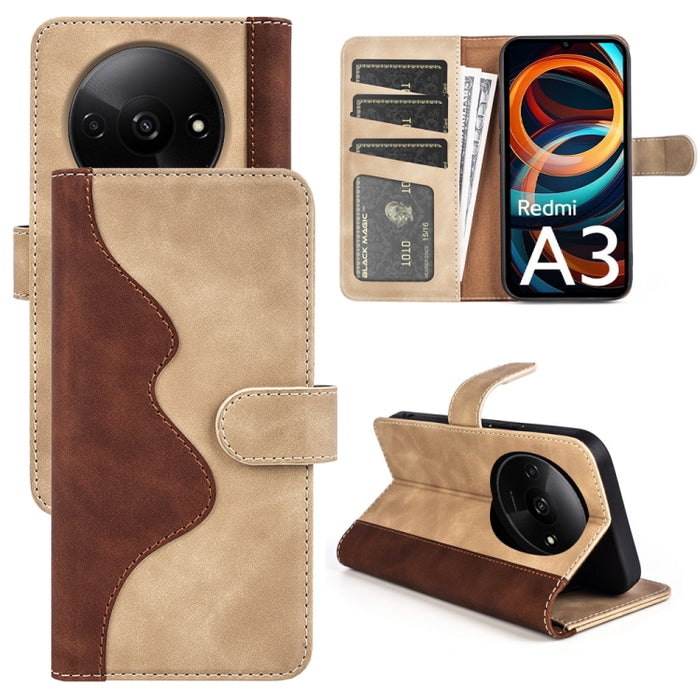 Caja del teléfono de cuero con tapa horizontal con costuras, For Xiaomi 17 Ultra, For Redmi Note 15 Pro 4G Global 163.2mm, For Xiaomi 17 Pro Max, For Redmi Note 15 Pro 5G Global 163.6mm, For Xiaomi 17 Pro, For Xiaomi 17, For Xiaomi 14T Pro             ...