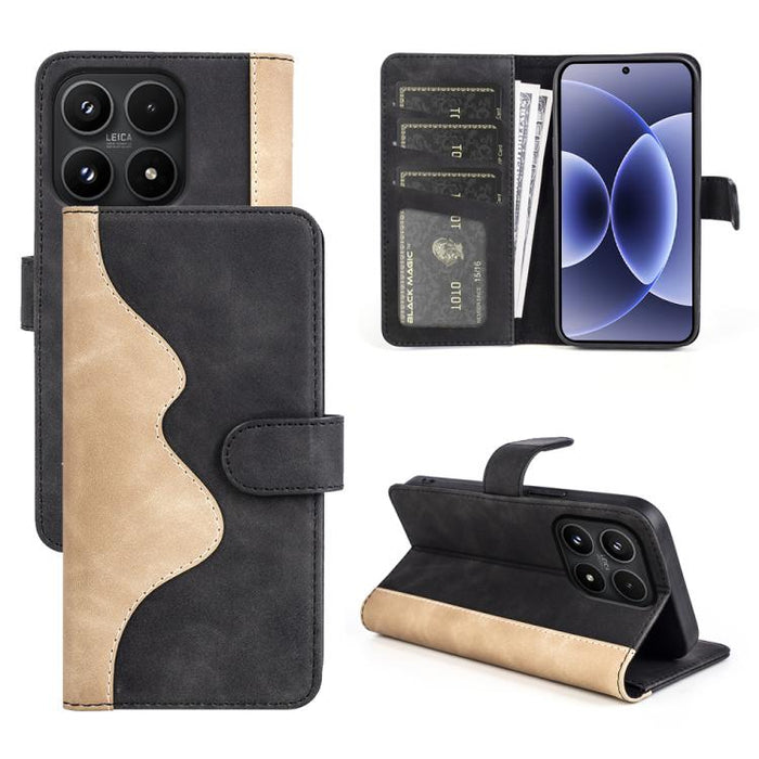 Caja del teléfono de cuero con tapa horizontal con costuras, For Xiaomi 17 Ultra, For Redmi Note 15 Pro 4G Global 163.2mm, For Xiaomi 17 Pro Max, For Redmi Note 15 Pro 5G Global 163.6mm, For Xiaomi 17 Pro, For Xiaomi 17, For Xiaomi 14T Pro             ...