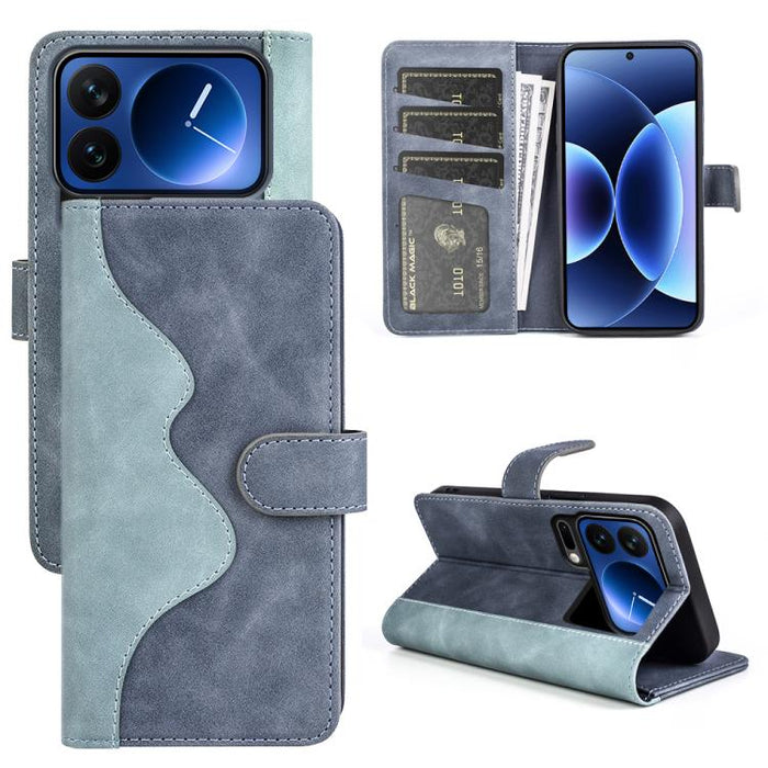 Caja del teléfono de cuero con tapa horizontal con costuras, For Xiaomi 17 Ultra, For Redmi Note 15 Pro 4G Global 163.2mm, For Xiaomi 17 Pro Max, For Redmi Note 15 Pro 5G Global 163.6mm, For Xiaomi 17 Pro, For Xiaomi 17, For Xiaomi 14T Pro             ...