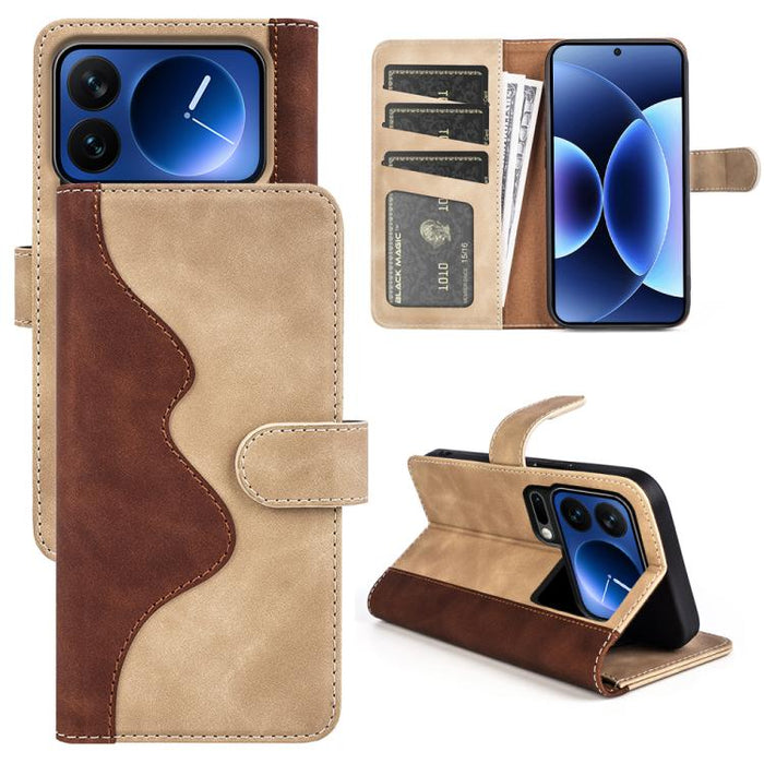 Caja del teléfono de cuero con tapa horizontal con costuras, For Xiaomi 17 Ultra, For Redmi Note 15 Pro 4G Global 163.2mm, For Xiaomi 17 Pro Max, For Redmi Note 15 Pro 5G Global 163.6mm, For Xiaomi 17 Pro, For Xiaomi 17, For Xiaomi 14T Pro             ...