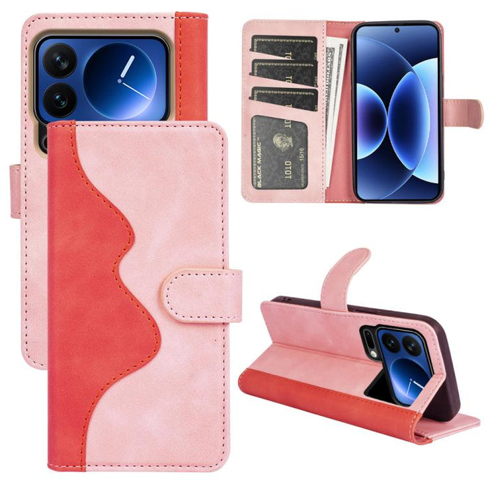 Caja del teléfono de cuero con tapa horizontal con costuras, For Xiaomi 17 Ultra, For Redmi Note 15 Pro 4G Global 163.2mm, For Xiaomi 17 Pro Max, For Redmi Note 15 Pro 5G Global 163.6mm, For Xiaomi 17 Pro, For Xiaomi 17, For Xiaomi 14T Pro             ...