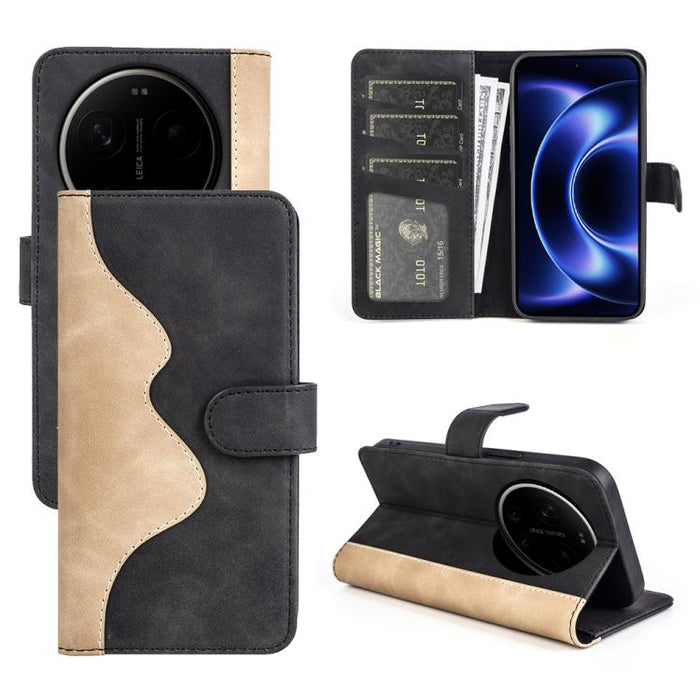 Caja del teléfono de cuero con tapa horizontal con costuras, For Xiaomi 17 Ultra, For Redmi Note 15 Pro 4G Global 163.2mm, For Xiaomi 17 Pro Max, For Redmi Note 15 Pro 5G Global 163.6mm, For Xiaomi 17 Pro, For Xiaomi 17, For Xiaomi 14T Pro             ...