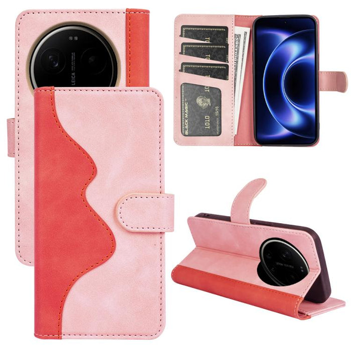 Caja del teléfono de cuero con tapa horizontal con costuras, For Xiaomi 17 Ultra, For Redmi Note 15 Pro 4G Global 163.2mm, For Xiaomi 17 Pro Max, For Redmi Note 15 Pro 5G Global 163.6mm, For Xiaomi 17 Pro, For Xiaomi 17, For Xiaomi 14T Pro             ...