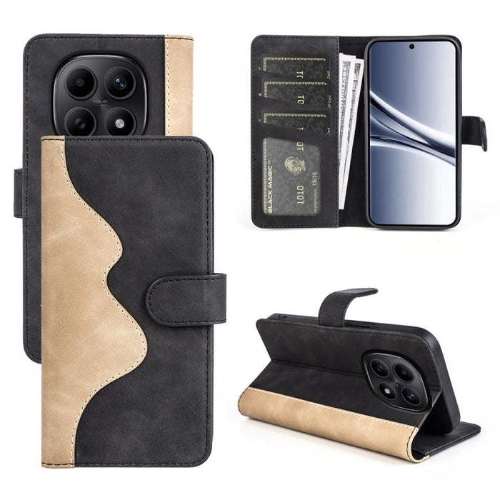 Caja del teléfono de cuero con tapa horizontal con costuras, For Xiaomi Redmi K70, For Xiaomi 13T, For Redmi Note 15 Pro+ 5G Global 163.3mm, For Redmi Note 15 4G / 5G EU 164mm
