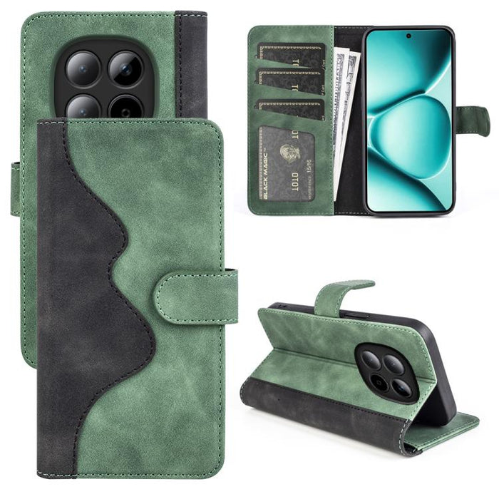 Caja del teléfono de cuero con tapa horizontal con costuras, For Xiaomi Redmi K70, For Xiaomi 13T, For Redmi Note 15 Pro+ 5G Global 163.3mm, For Redmi Note 15 4G / 5G EU 164mm