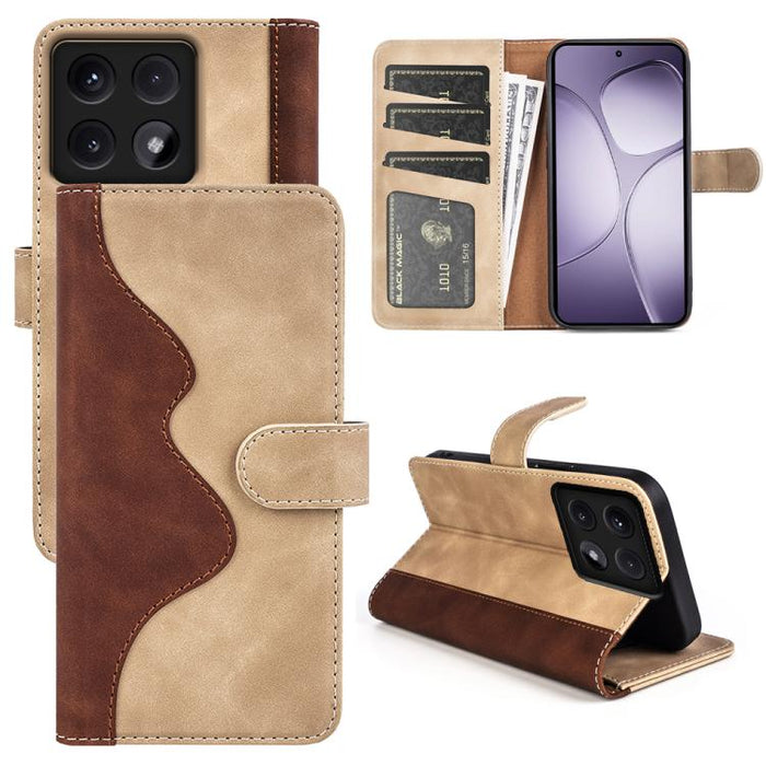 Caja del teléfono de cuero con tapa horizontal con costuras, For Xiaomi 17 Ultra, For Redmi Note 15 Pro 4G Global 163.2mm, For Xiaomi 17 Pro Max, For Redmi Note 15 Pro 5G Global 163.6mm, For Xiaomi 17 Pro, For Xiaomi 17, For Xiaomi 14T Pro             ...