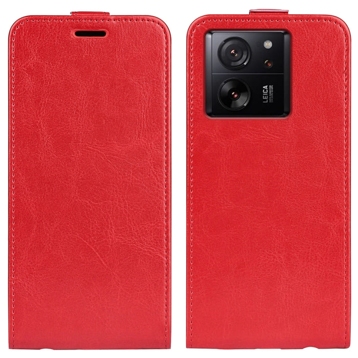Caja del teléfono del cuero del tirón vertical único de la textura R64, For Xiaomi Redmi 14C 4G, For Xiaomi Redmi K70 Ultra, For Xiaomi Redmi Note 13R, For Xiaomi Redmi Turbo 3, For Xiaomi Redmi A3, For Xiaomi Redmi Note 13 Pro 4G                      ...
