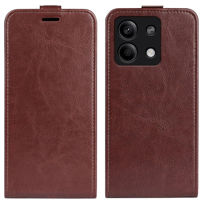 Caja del teléfono del cuero del tirón vertical único de la textura R64, For Xiaomi Redmi 14C 4G, For Xiaomi Redmi K70 Ultra, For Xiaomi Redmi Note 13R, For Xiaomi Redmi Turbo 3, For Xiaomi Redmi A3, For Xiaomi Redmi Note 13 Pro 4G                      ...
