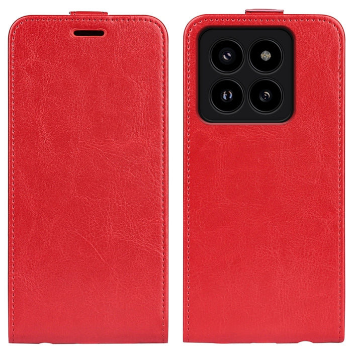 Caja del teléfono del cuero del tirón vertical único de la textura R64, For Xiaomi Redmi 14C 4G, For Xiaomi Redmi K70 Ultra, For Xiaomi Redmi Note 13R, For Xiaomi Redmi Turbo 3, For Xiaomi Redmi A3, For Xiaomi Redmi Note 13 Pro 4G                      ...