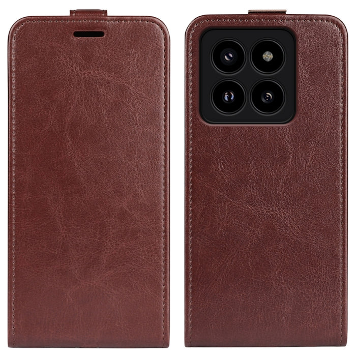 Caja del teléfono del cuero del tirón vertical único de la textura R64, For Xiaomi Redmi 14C 4G, For Xiaomi Redmi K70 Ultra, For Xiaomi Redmi Note 13R, For Xiaomi Redmi Turbo 3, For Xiaomi Redmi A3, For Xiaomi Redmi Note 13 Pro 4G                      ...