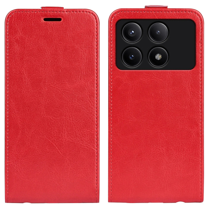 Caja del teléfono del cuero del tirón vertical único de la textura R64, For Xiaomi Redmi 14C 4G, For Xiaomi Redmi K70 Ultra, For Xiaomi Redmi Note 13R, For Xiaomi Redmi Turbo 3, For Xiaomi Redmi A3, For Xiaomi Redmi Note 13 Pro 4G                      ...