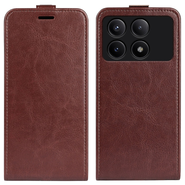 Caja del teléfono del cuero del tirón vertical único de la textura R64, For Xiaomi Redmi 14C 4G, For Xiaomi Redmi K70 Ultra, For Xiaomi Redmi Note 13R, For Xiaomi Redmi Turbo 3, For Xiaomi Redmi A3, For Xiaomi Redmi Note 13 Pro 4G                      ...