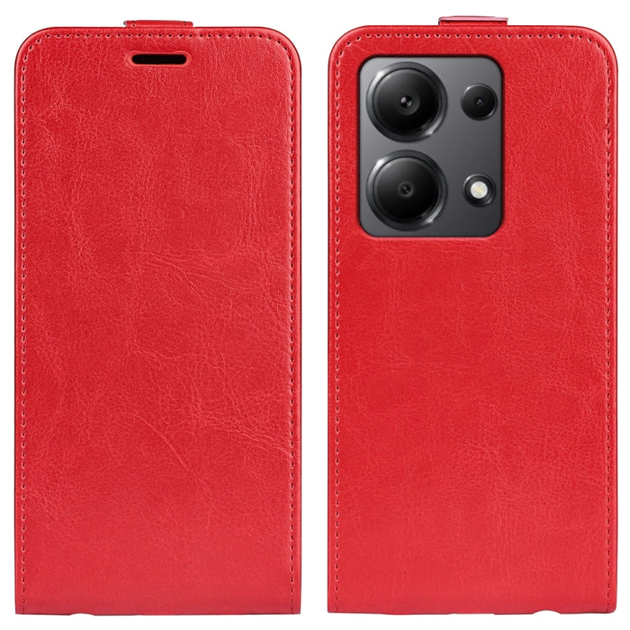 Caja del teléfono del cuero del tirón vertical único de la textura R64, For Xiaomi Redmi 14C 4G, For Xiaomi Redmi K70 Ultra, For Xiaomi Redmi Note 13R, For Xiaomi Redmi Turbo 3, For Xiaomi Redmi A3, For Xiaomi Redmi Note 13 Pro 4G                      ...