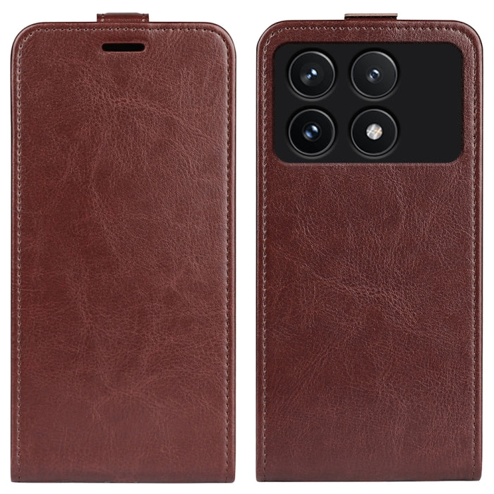 Caja del teléfono del cuero del tirón vertical único de la textura R64, For Xiaomi Redmi 14C 4G, For Xiaomi Redmi K70 Ultra, For Xiaomi Redmi Note 13R, For Xiaomi Redmi Turbo 3, For Xiaomi Redmi A3, For Xiaomi Redmi Note 13 Pro 4G                      ...