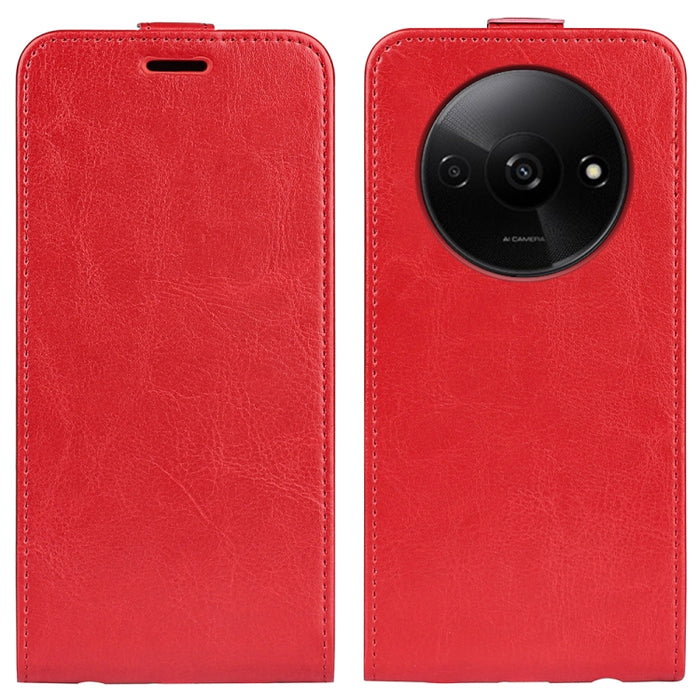 Caja del teléfono del cuero del tirón vertical único de la textura R64, For Xiaomi Redmi 14C 4G, For Xiaomi Redmi K70 Ultra, For Xiaomi Redmi Note 13R, For Xiaomi Redmi Turbo 3, For Xiaomi Redmi A3, For Xiaomi Redmi Note 13 Pro 4G                      ...