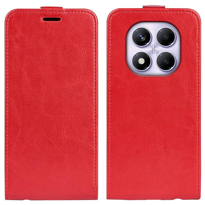 Caja del teléfono del cuero del tirón vertical único de la textura R64, For Redmi 15a 5G, For Xiaomi 17T, For Xiaomi 17 Ultra, For Xiaomi 17 Pro max, For Redmi Note 15 Pro Global 163.6mm, For Xiaomi 17 Pro, For Xiaomi 17, For Xiaomi 15T Pro            ...