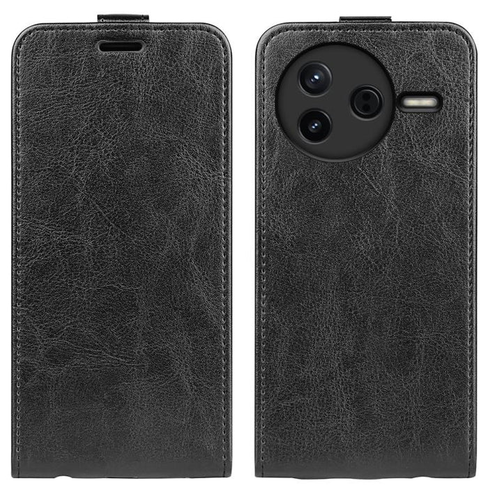 Caja del teléfono del cuero del tirón vertical único de la textura R64, For Redmi K80 Pro / Poco F7 Ultra, For Redmi K80 / Poco F7 Pro