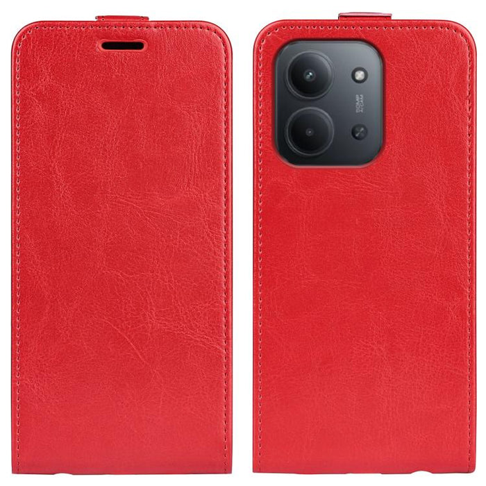 Caja del teléfono del cuero del tirón vertical único de la textura R64, For Xiaomi Redmi 14C 4G, For Xiaomi Redmi K70 Ultra, For Xiaomi Redmi Note 13R, For Xiaomi Redmi Turbo 3, For Xiaomi Redmi A3, For Xiaomi Redmi Note 13 Pro 4G                      ...