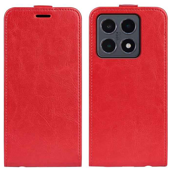 Caja del teléfono del cuero del tirón vertical único de la textura R64, For Redmi 15a 5G, For Xiaomi 17T, For Xiaomi 17 Ultra, For Xiaomi 17 Pro max, For Redmi Note 15 Pro Global 163.6mm, For Xiaomi 17 Pro, For Xiaomi 17, For Xiaomi 15T Pro            ...