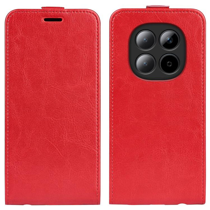 Caja del teléfono del cuero del tirón vertical único de la textura R64, For Redmi K80 Pro / Poco F7 Ultra, For Redmi K80 / Poco F7 Pro