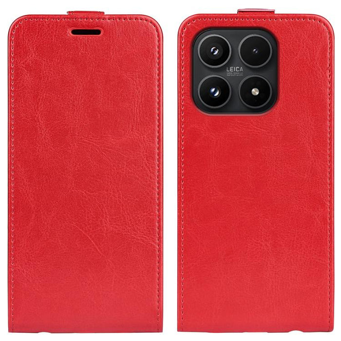 Caja del teléfono del cuero del tirón vertical único de la textura R64, For Redmi 15a 5G, For Xiaomi 17T, For Xiaomi 17 Ultra, For Xiaomi 17 Pro max, For Redmi Note 15 Pro Global 163.6mm, For Xiaomi 17 Pro, For Xiaomi 17, For Xiaomi 15T Pro            ...
