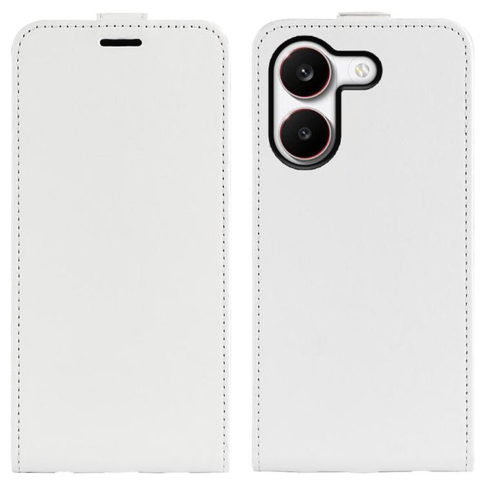 Caja del teléfono del cuero del tirón vertical único de la textura R64, For Redmi K80 Pro / Poco F7 Ultra, For Redmi K80 / Poco F7 Pro