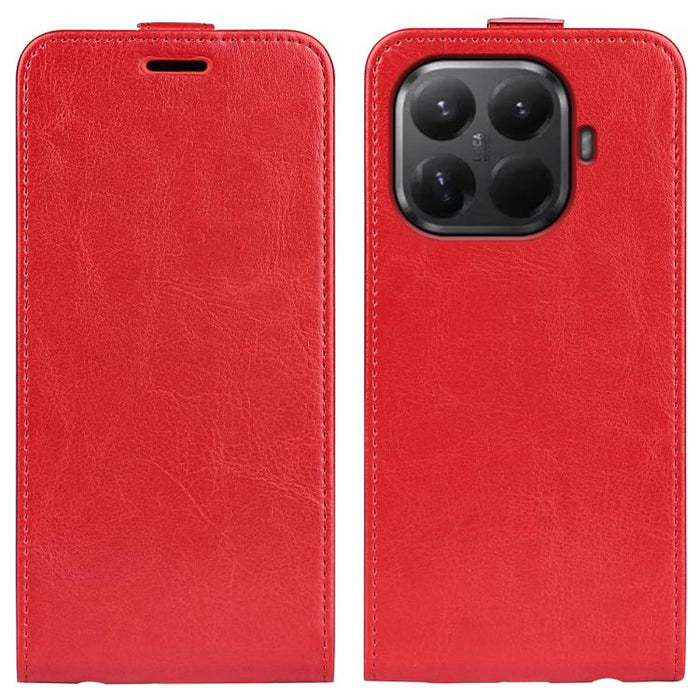 Caja del teléfono del cuero del tirón vertical único de la textura R64, For Redmi 15a 5G, For Xiaomi 17T, For Xiaomi 17 Ultra, For Xiaomi 17 Pro max, For Redmi Note 15 Pro Global 163.6mm, For Xiaomi 17 Pro, For Xiaomi 17, For Xiaomi 15T Pro            ...