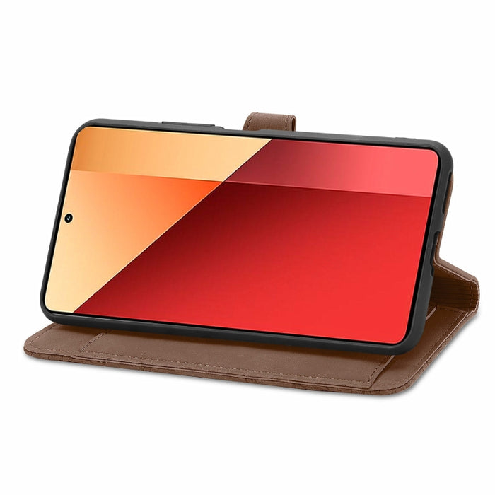 Funda para teléfono de cuero con cremallera y flores en relieve, For Xiaomi Poco M6 Pro 4G, For Xiaomi Redmi Note 13 Pro 4G, For Xiaomi Redmi A3, For Xiaomi Redmi Note 13 4G, For Xiaomi Redmi 13C 5G, For Xiaomi Redmi K70E, For Xiaomi Poco X6 Pro       ...
