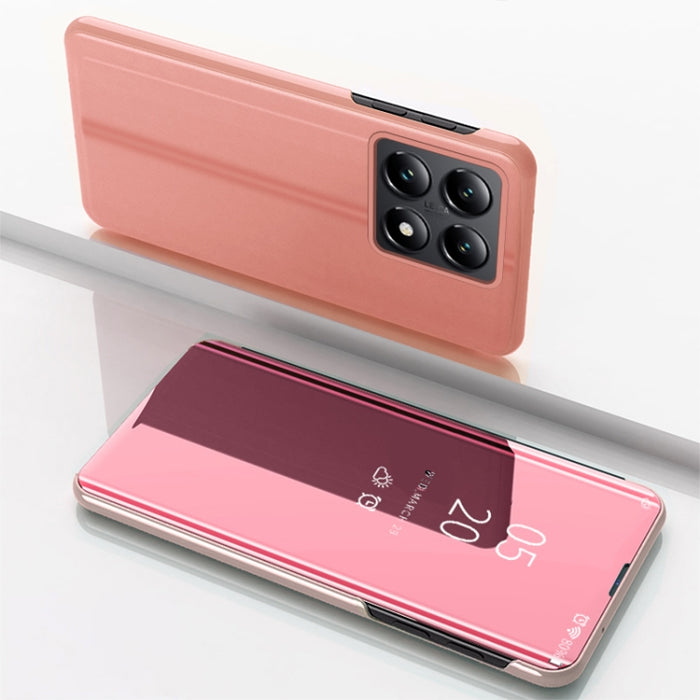 Caja del teléfono del cuero del tirón horizontal del espejo plateado con el sostenedor, For Xiaomi 17T Pro 5G, For Xiaomi 17T 5G, For Redmi Note 15 Pro 5G Global 163.6mm, For Xiaomi 15T Pro, For Xiaomi 15T, For Redmi Note 14 4G 164.84mm                ...
