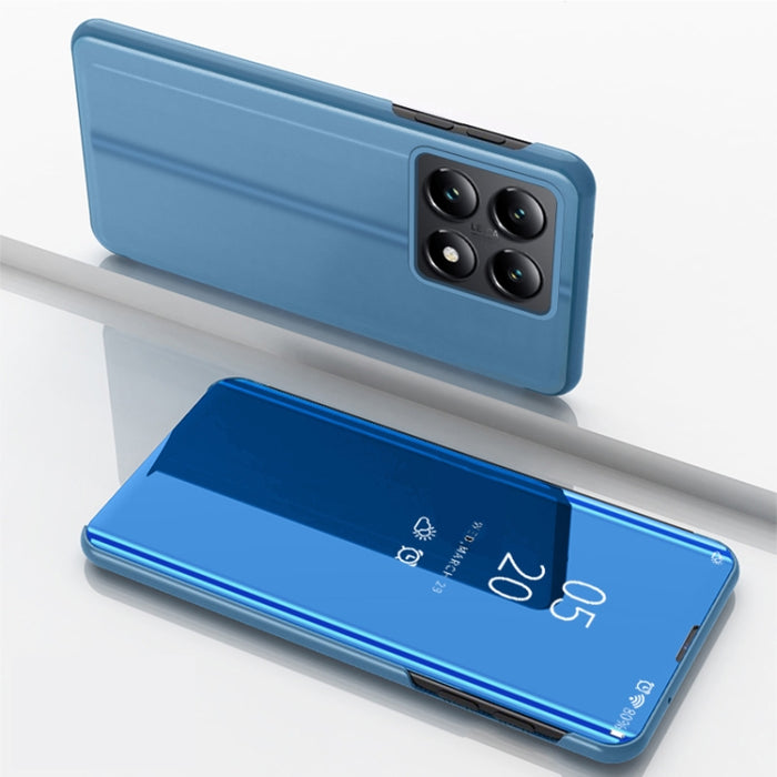 Caja del teléfono del cuero del tirón horizontal del espejo plateado con el sostenedor, For Xiaomi 17T Pro 5G, For Xiaomi 17T 5G, For Redmi Note 15 Pro 5G Global 163.6mm, For Xiaomi 15T Pro, For Xiaomi 15T, For Redmi Note 14 4G 164.84mm                ...