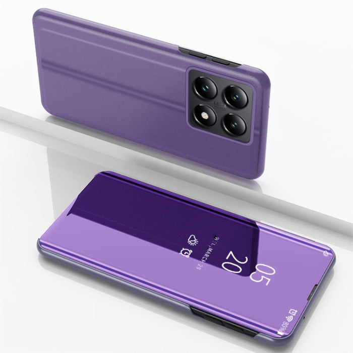 Caja del teléfono del cuero del tirón horizontal del espejo plateado con el sostenedor, For Xiaomi 17T Pro 5G, For Xiaomi 17T 5G, For Redmi Note 15 Pro 5G Global 163.6mm, For Xiaomi 15T Pro, For Xiaomi 15T, For Redmi Note 14 4G 164.84mm                ...