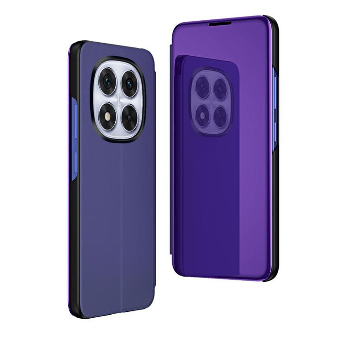 Caja del teléfono del cuero del tirón horizontal del espejo plateado con el sostenedor, For Xiaomi 17T Pro 5G, For Xiaomi 17T 5G, For Redmi Note 15 Pro 5G Global 163.6mm, For Xiaomi 15T Pro, For Xiaomi 15T, For Redmi Note 14 4G 164.84mm                ...