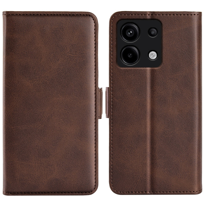 Funda de teléfono de cuero con tapa horizontal con hebilla magnética de doble cara, For Redmi Turbo 5 Max / Poco X8 Pro Max, For Redmi Turbo 5 5G / Poco X8 Pro 5G, For Redmi Note 15 Pro+ Global 163.3mm, For Redmi Note 15 4G / 5G Global 164mm           ...