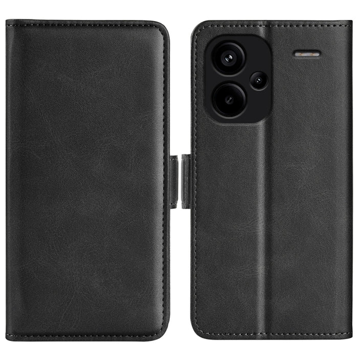 Funda de teléfono de cuero con tapa horizontal con hebilla magnética de doble cara, For Xiaomi Redmi Note 14 Pro+, For Xiaomi Redmi Note 14 Pro 5G, For Xiaomi 14T Pro, For Xiaomi 14T, For Xiaomi Redmi 14C 4G, For Xiaomi Redmi K70 Ultra                 ...