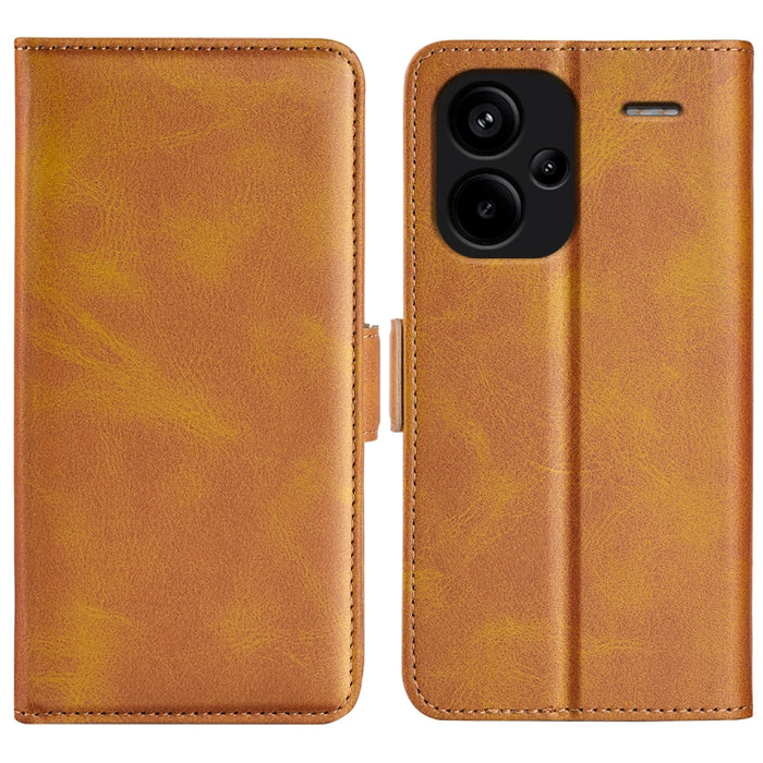 Funda de teléfono de cuero con tapa horizontal con hebilla magnética de doble cara, For Xiaomi Redmi Note 14 Pro+, For Xiaomi Redmi Note 14 Pro 5G, For Xiaomi 14T Pro, For Xiaomi 14T, For Xiaomi Redmi 14C 4G, For Xiaomi Redmi K70 Ultra                 ...