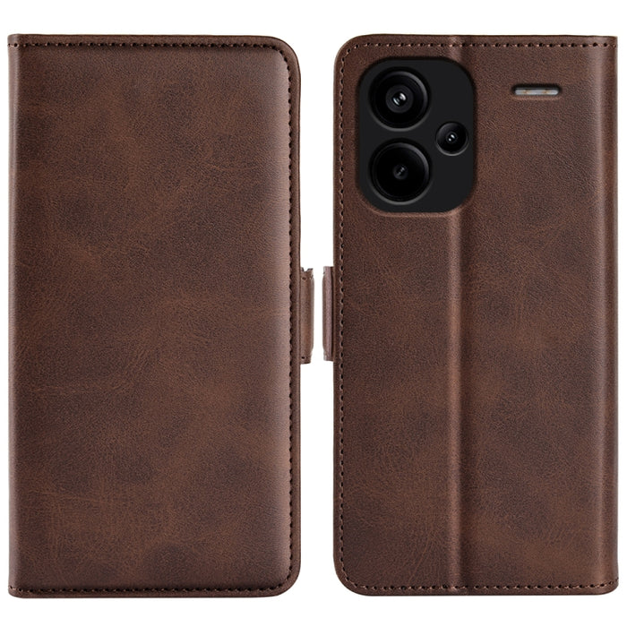 Funda de teléfono de cuero con tapa horizontal con hebilla magnética de doble cara, For Xiaomi Redmi Note 14 Pro+, For Xiaomi Redmi Note 14 Pro 5G, For Xiaomi 14T Pro, For Xiaomi 14T, For Xiaomi Redmi 14C 4G, For Xiaomi Redmi K70 Ultra                 ...