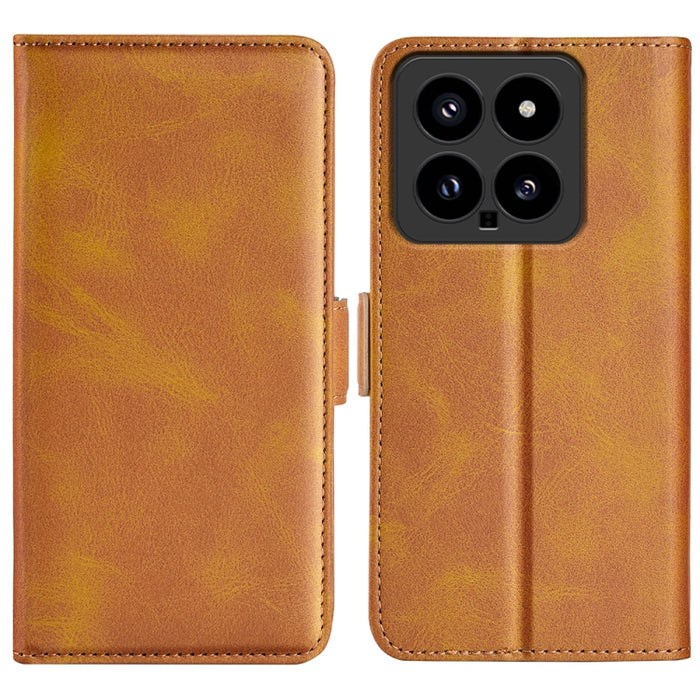Funda de teléfono de cuero con tapa horizontal con hebilla magnética de doble cara, For Xiaomi Redmi Note 14 Pro+, For Xiaomi Redmi Note 14 Pro 5G, For Xiaomi 14T Pro, For Xiaomi 14T, For Xiaomi Redmi 14C 4G, For Xiaomi Redmi K70 Ultra                 ...