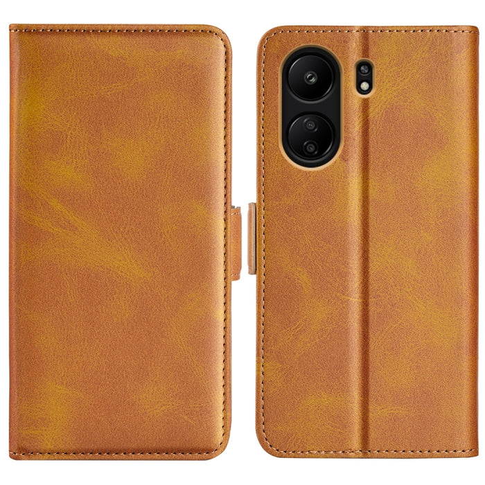 Funda de teléfono de cuero con tapa horizontal con hebilla magnética de doble cara, For Xiaomi Redmi Note 14 Pro+, For Xiaomi Redmi Note 14 Pro 5G, For Xiaomi 14T Pro, For Xiaomi 14T, For Xiaomi Redmi 14C 4G, For Xiaomi Redmi K70 Ultra                 ...