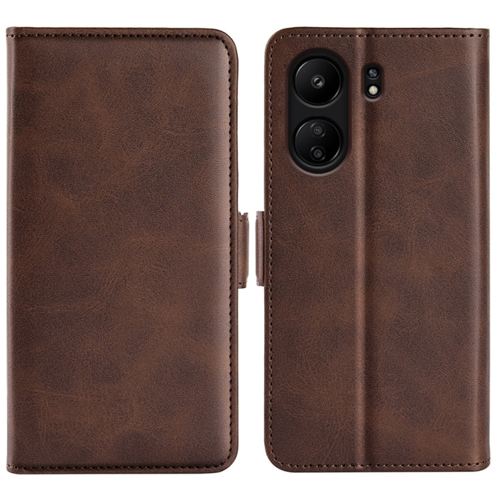 Funda de teléfono de cuero con tapa horizontal con hebilla magnética de doble cara, For Xiaomi Redmi Note 14 Pro+, For Xiaomi Redmi Note 14 Pro 5G, For Xiaomi 14T Pro, For Xiaomi 14T, For Xiaomi Redmi 14C 4G, For Xiaomi Redmi K70 Ultra                 ...