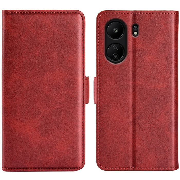 Funda de teléfono de cuero con tapa horizontal con hebilla magnética de doble cara, For Xiaomi Redmi Note 14 Pro+, For Xiaomi Redmi Note 14 Pro 5G, For Xiaomi 14T Pro, For Xiaomi 14T, For Xiaomi Redmi 14C 4G, For Xiaomi Redmi K70 Ultra                 ...