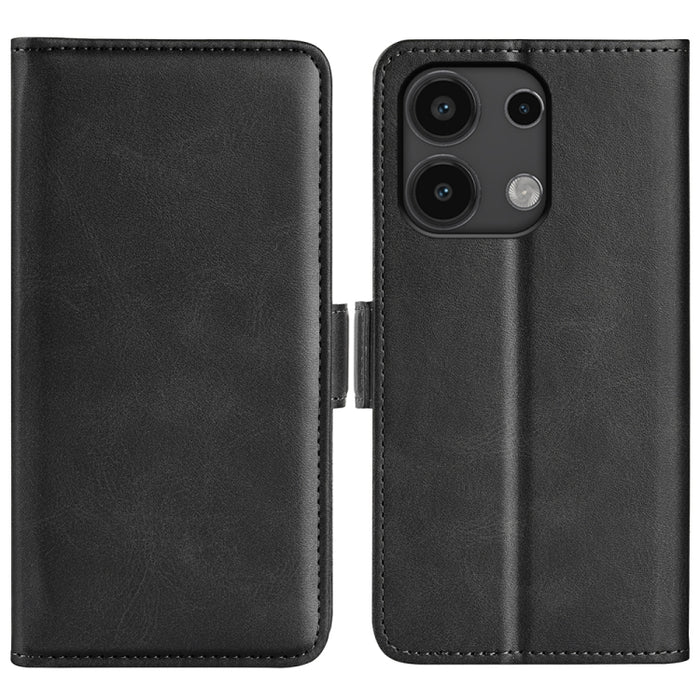 Funda de teléfono de cuero con tapa horizontal con hebilla magnética de doble cara, For Xiaomi Redmi Note 14 Pro+, For Xiaomi Redmi Note 14 Pro 5G, For Xiaomi 14T Pro, For Xiaomi 14T, For Xiaomi Redmi 14C 4G, For Xiaomi Redmi K70 Ultra                 ...