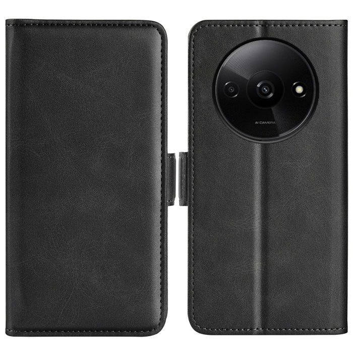 Funda de teléfono de cuero con tapa horizontal con hebilla magnética de doble cara, For Xiaomi Redmi Note 14 Pro+, For Xiaomi Redmi Note 14 Pro 5G, For Xiaomi 14T Pro, For Xiaomi 14T, For Xiaomi Redmi 14C 4G, For Xiaomi Redmi K70 Ultra                 ...